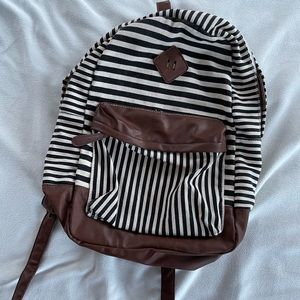 Striped Herchel dupe backpack